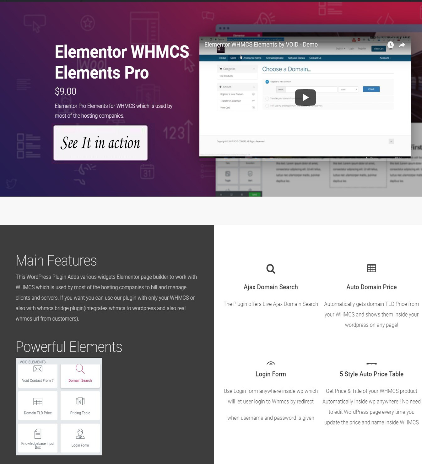 Permalink to Elementor WHMCS Elements Pro For Elementor Page Builder