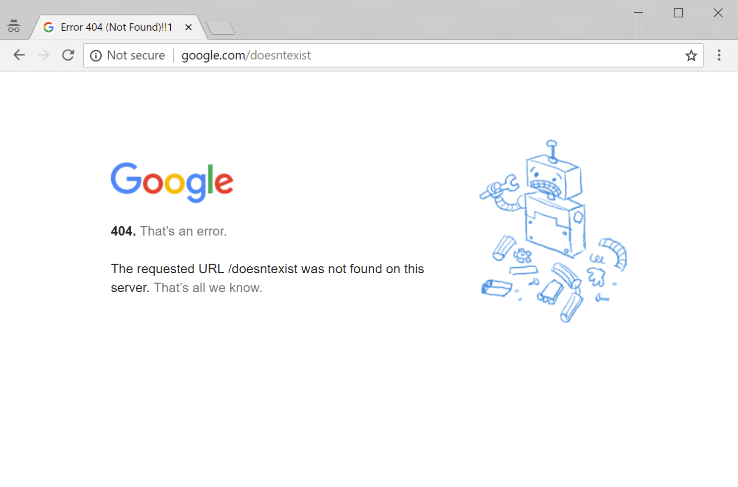 Картинка 404 not found