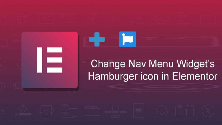 Change Hamburger menu Icon Elementor