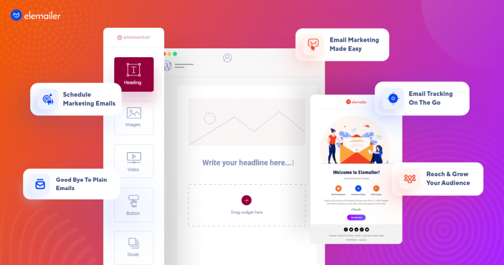 email design with Elementor