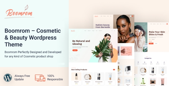 Boomrom – Cosmetic & Beauty Shop WordPress theme